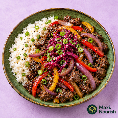 Teriyaki Beef Bowl and Rice